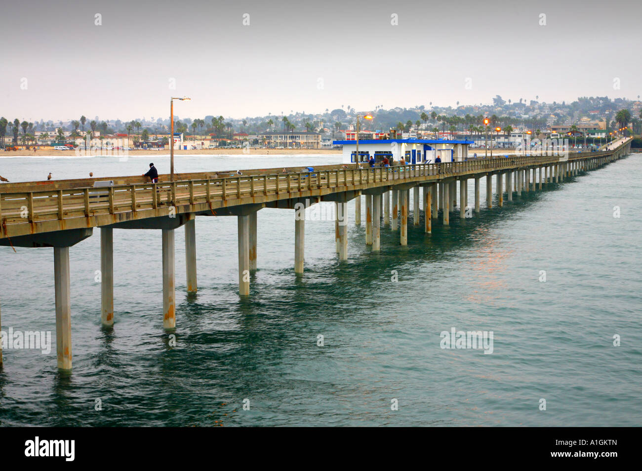 Ocean Beach Pier Ocean Beach San Diego County San Diego Kalifornien Vereinigte Staaten Stockfoto