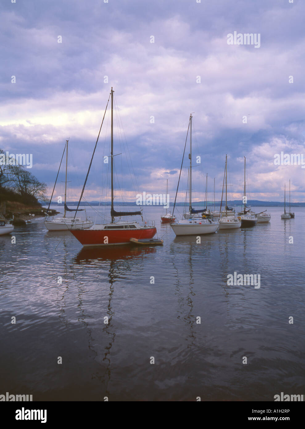 Cramond Hafen am Fluss Forth-Schottland Stockfoto