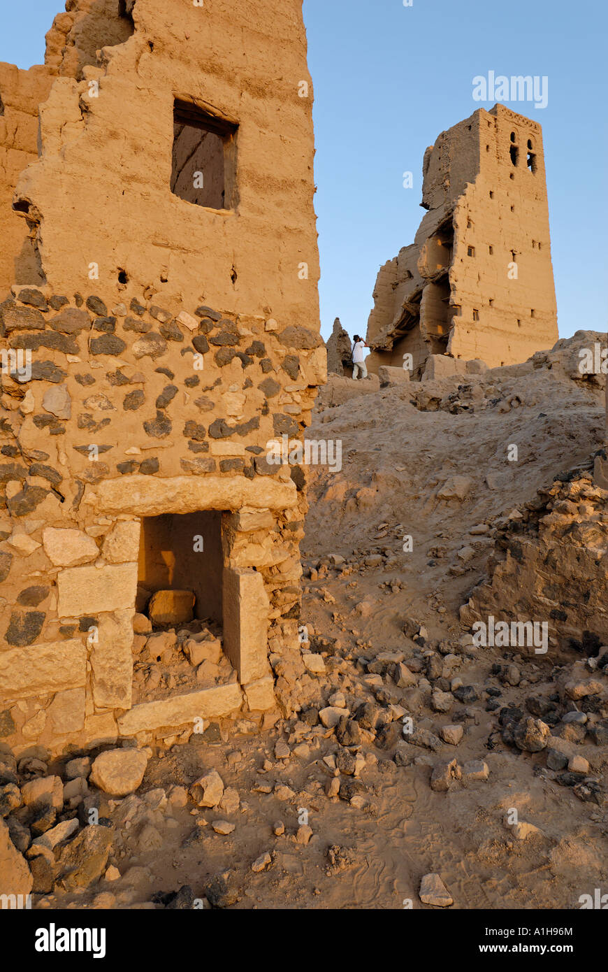 verlassene alte Stadt Marib-Jemen Stockfoto