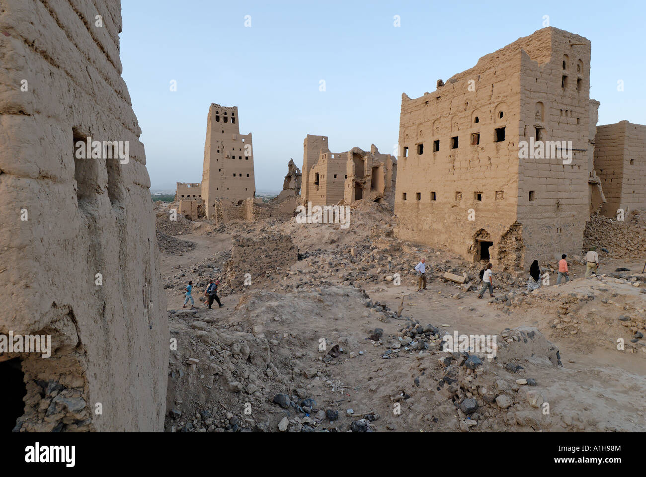verlassene alte Stadt Marib-Jemen Stockfoto