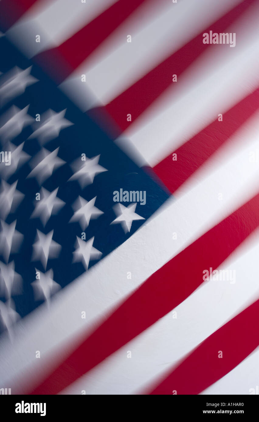 US-Flagge abstrakt Stockfoto