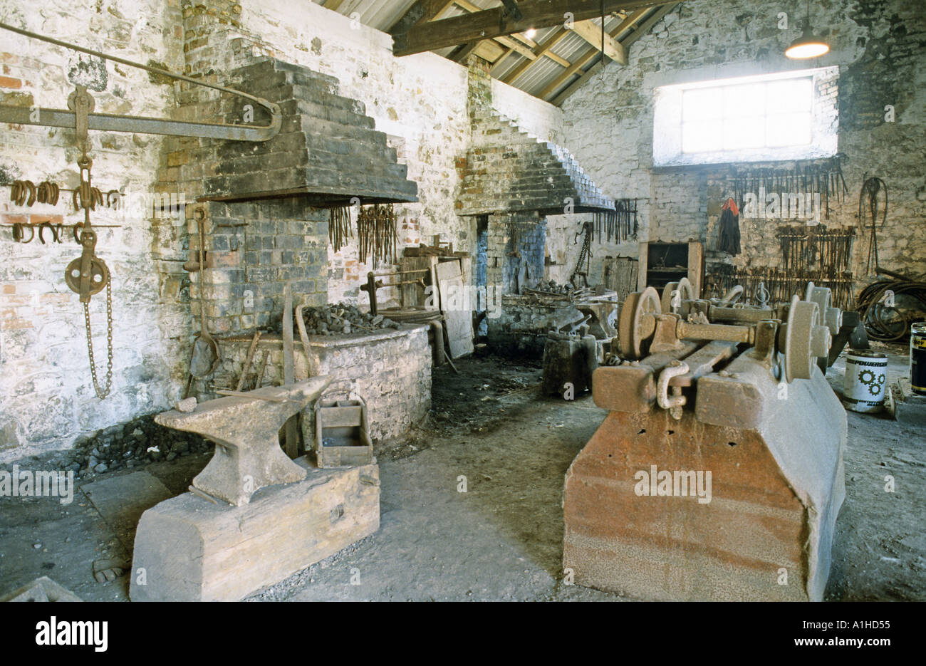 S-Schmiede Big Pit Museum Blaenavon Torfaen South Wales UK Stockfoto