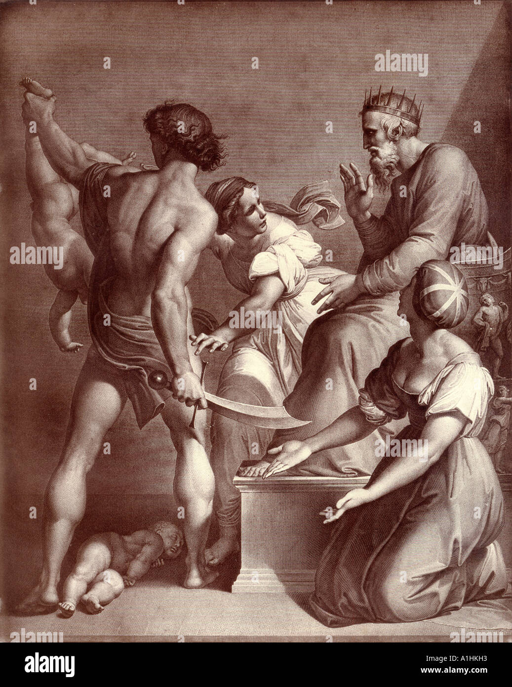 Die Klugheit von Solomon aus eine Auflage von John Browns selbst Interpretation der Bibel zuerst veröffentlicht in 1778 Stockfoto