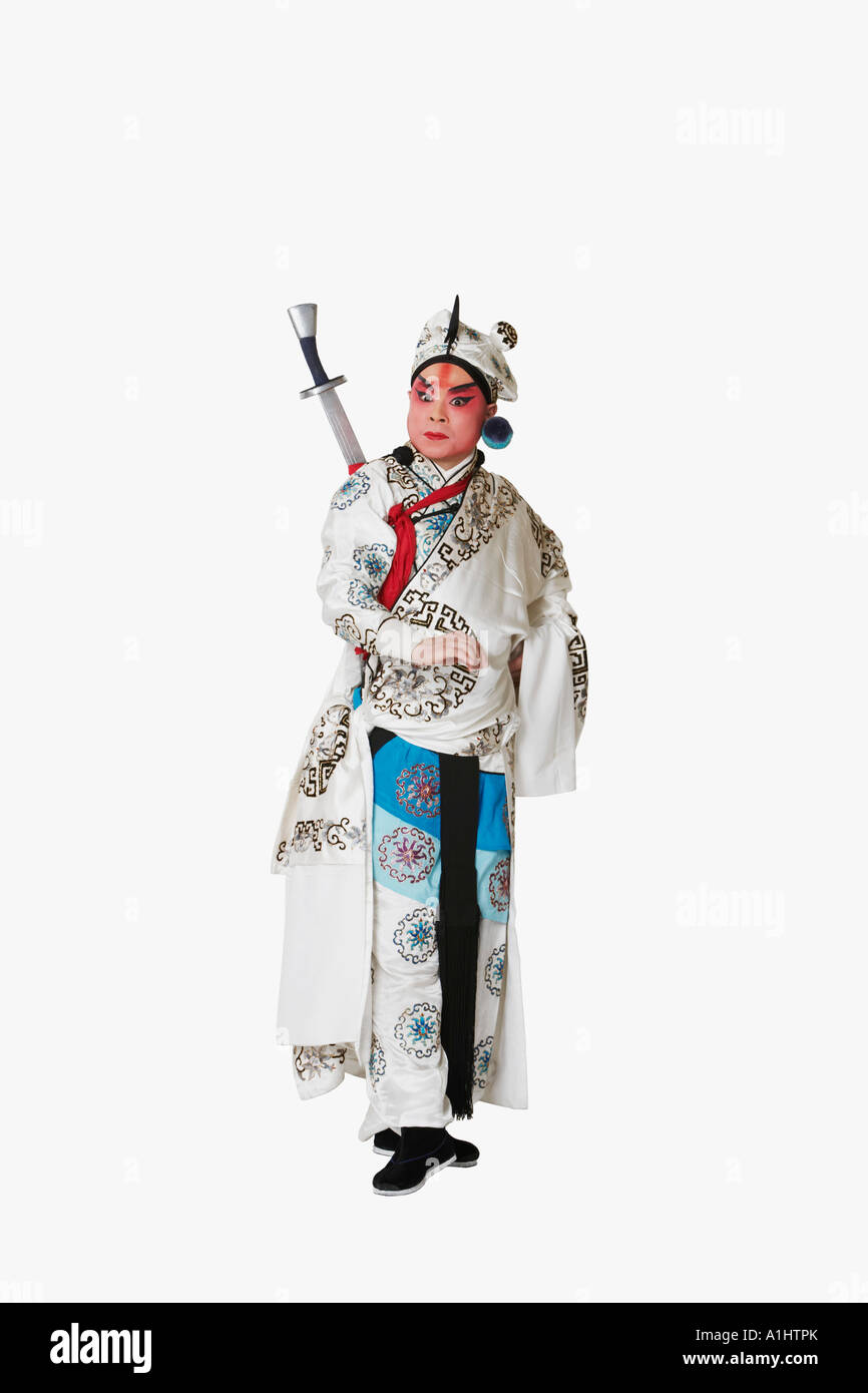 Reifer Mann in traditioneller Kleidung Stockfoto