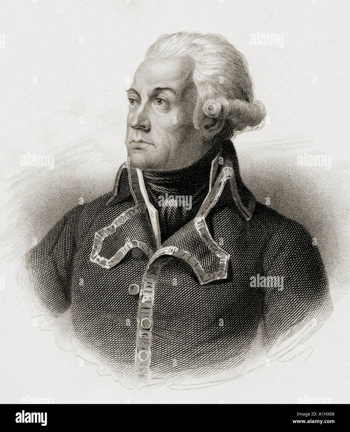 Charles-Francois du Perier Dumouriez, 1739-1823. Der französische General während der Französischen Revolutionskriege. 19 Drucken von G B Shaw eingraviert Stockfoto