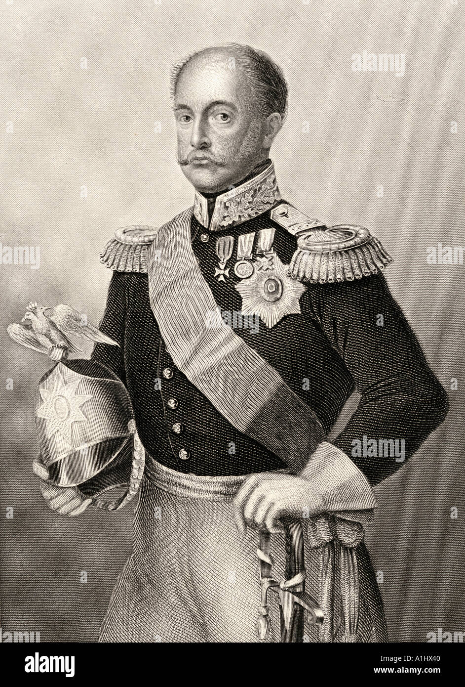 Nikolaus I., 1796 - 1855. Kaiser von Russland, 1816 - 1855. Stockfoto