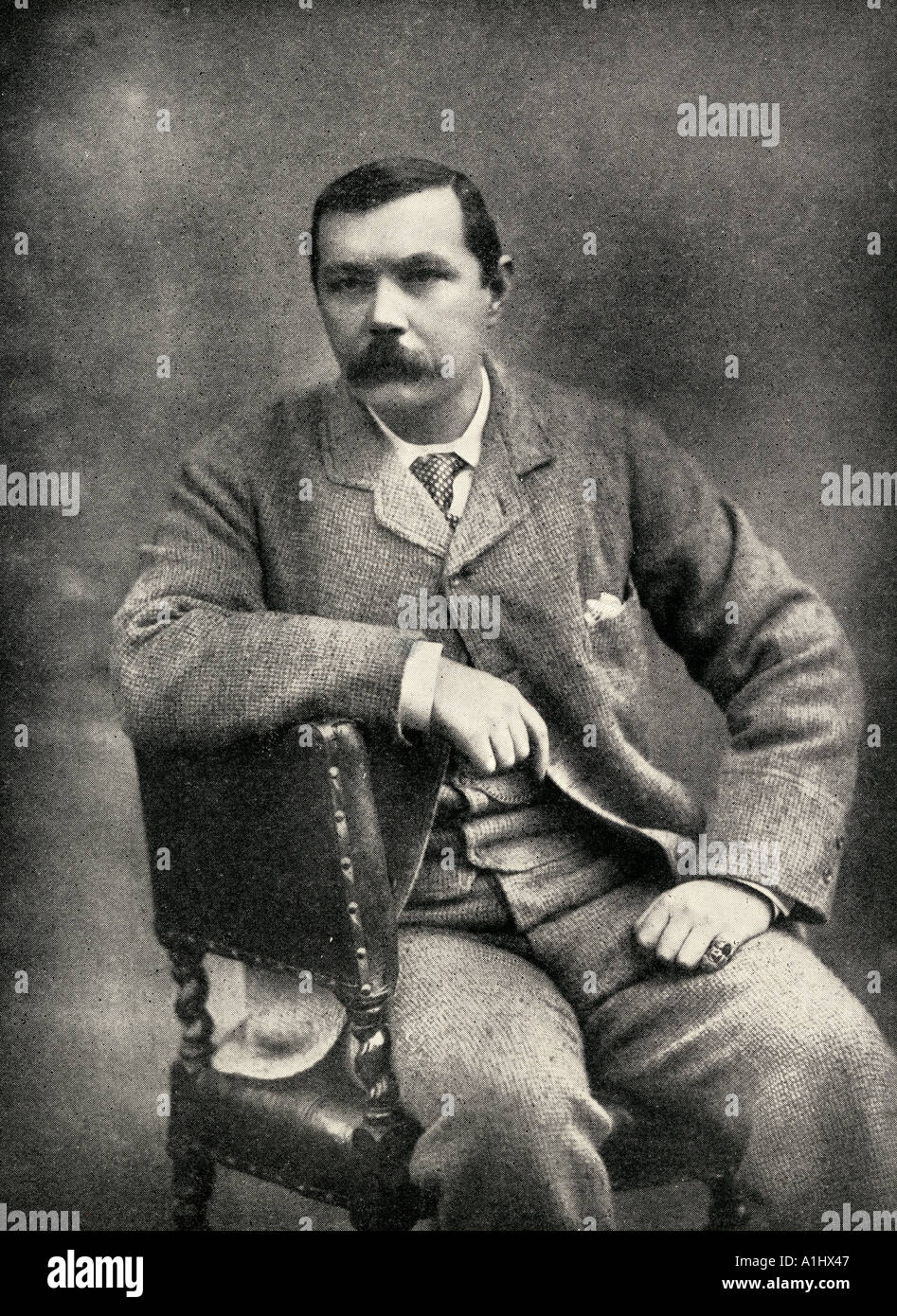 Sir Arthur Conan Doyle, 1859 - 1930. Der britische Schriftsteller und Arzt. Stockfoto