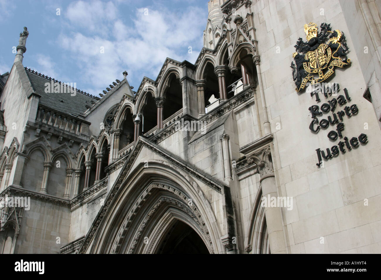 Die Königliche Gerichtshöfe Law Courts London UK Stockfoto