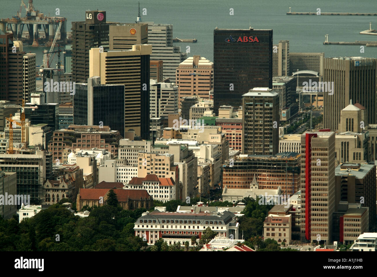 Mutter Stadt von Kapstadt Südafrika RSA Skyline des Bereichs Business und Hotel im Zentrum der Stadt Stockfoto