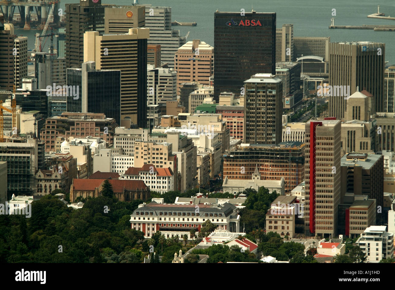 Mutter Stadt von Kapstadt Südafrika RSA Skyline des Bereichs Business und Hotel im Zentrum der Stadt Stockfoto