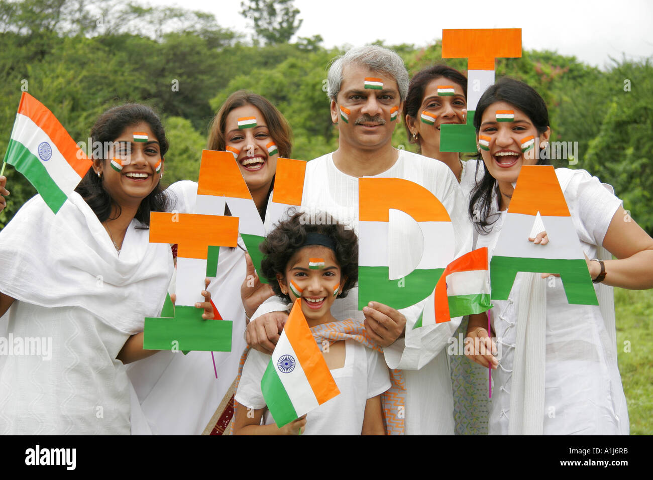 SSK76293 Feste feiern indischen Unabhängigkeitstag Indien Stockfoto