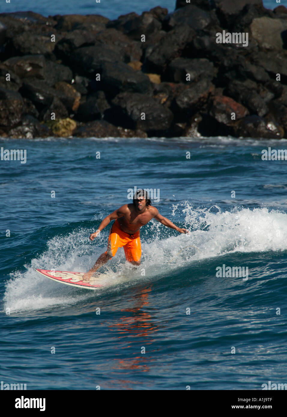 Surfer, Puerto De La Cruz, Teneriffa, Kanarische Inseln, Stockfoto