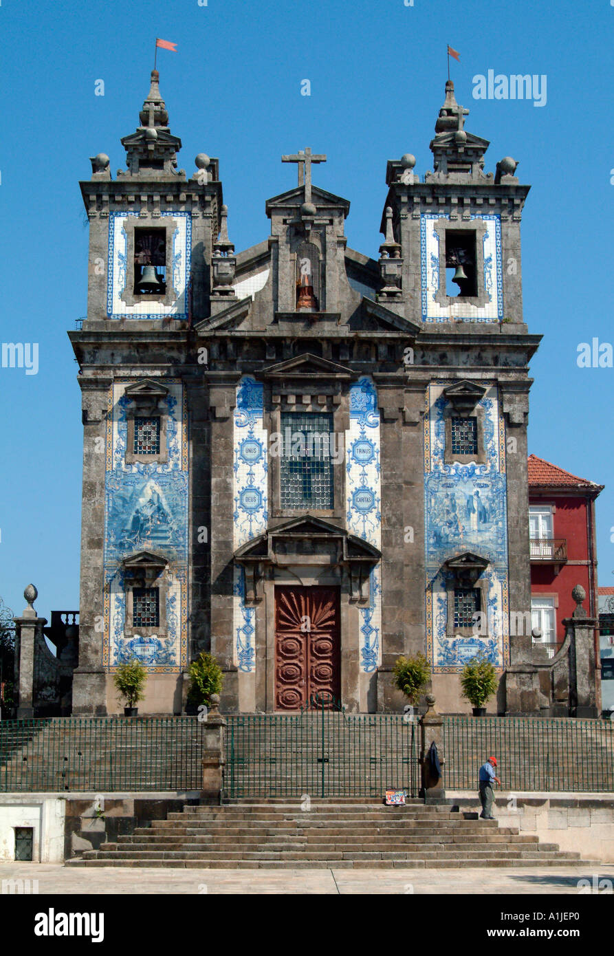 Kirche St. Ildefonso Porto Portugal Stockfoto