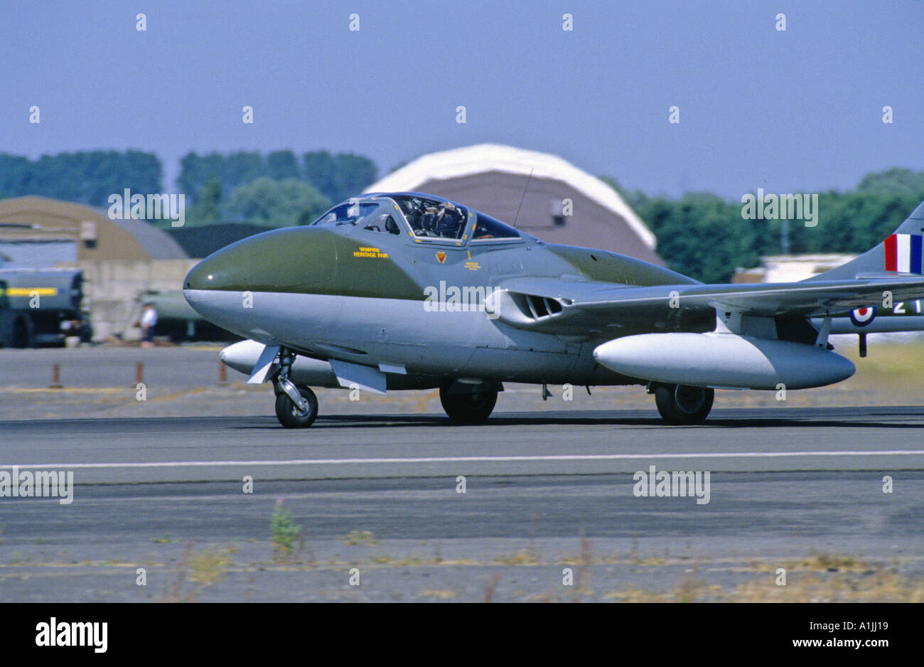 Die de Havilland Vampire DH115 Kämpfer Stockfoto