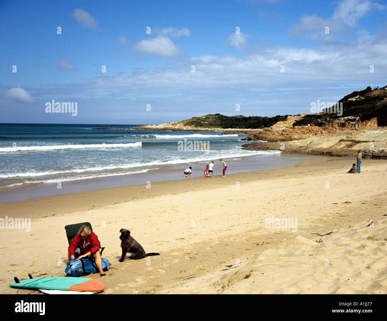 PLETTENBERG BAY Südafrika Oktober beliebte Ausflugsziel von Lookout Strand in dieser schönen Bucht Stockfoto