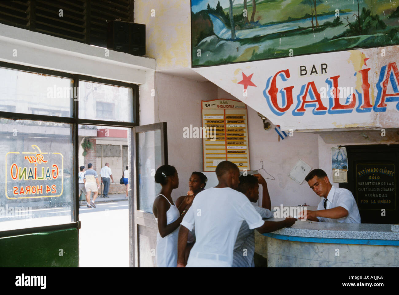 Havanna Kuba Peso bar Centro Havanna Stockfoto