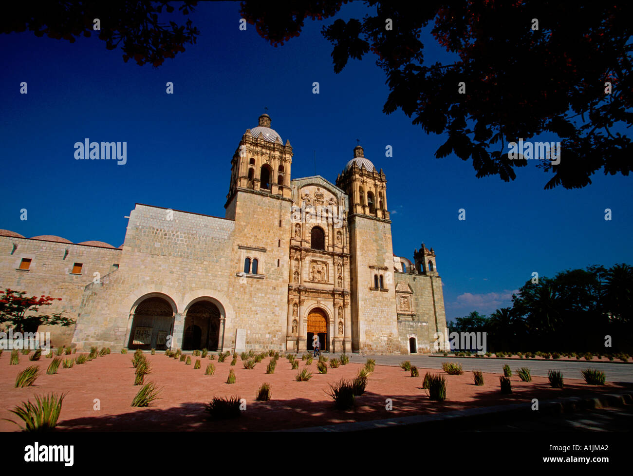 Santo Domingo de Guzman Kirche, die römisch-katholische Kirche, Katholizismus, City, Oaxaca, Oaxaca de Juárez, Oaxaca, Mexiko Stockfoto