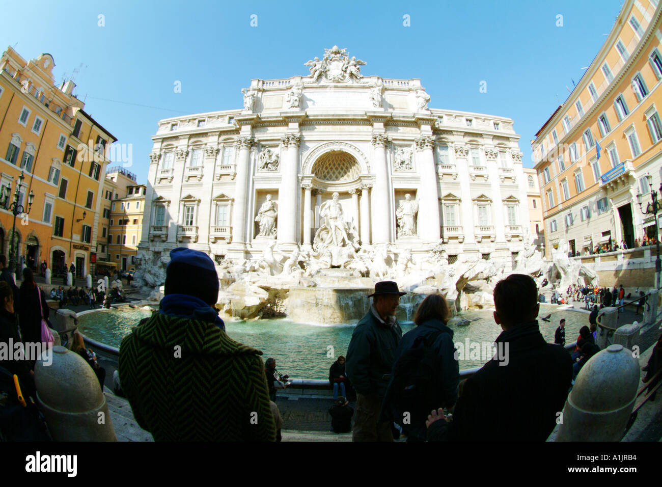 Fontana di Trevi Rom Italien Stockfoto