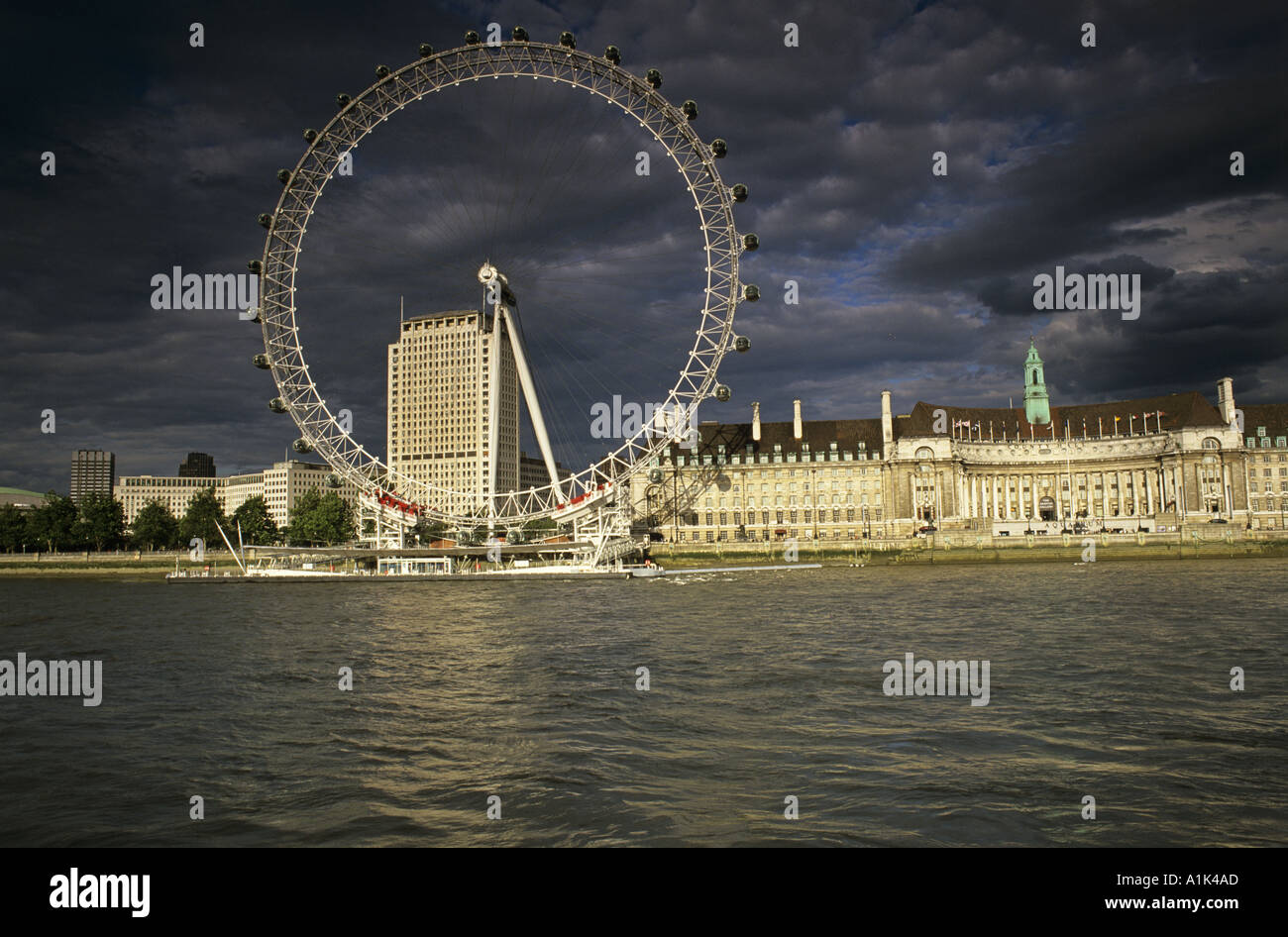 Das London Eye London England Vereinigtes Königreich Stockfoto