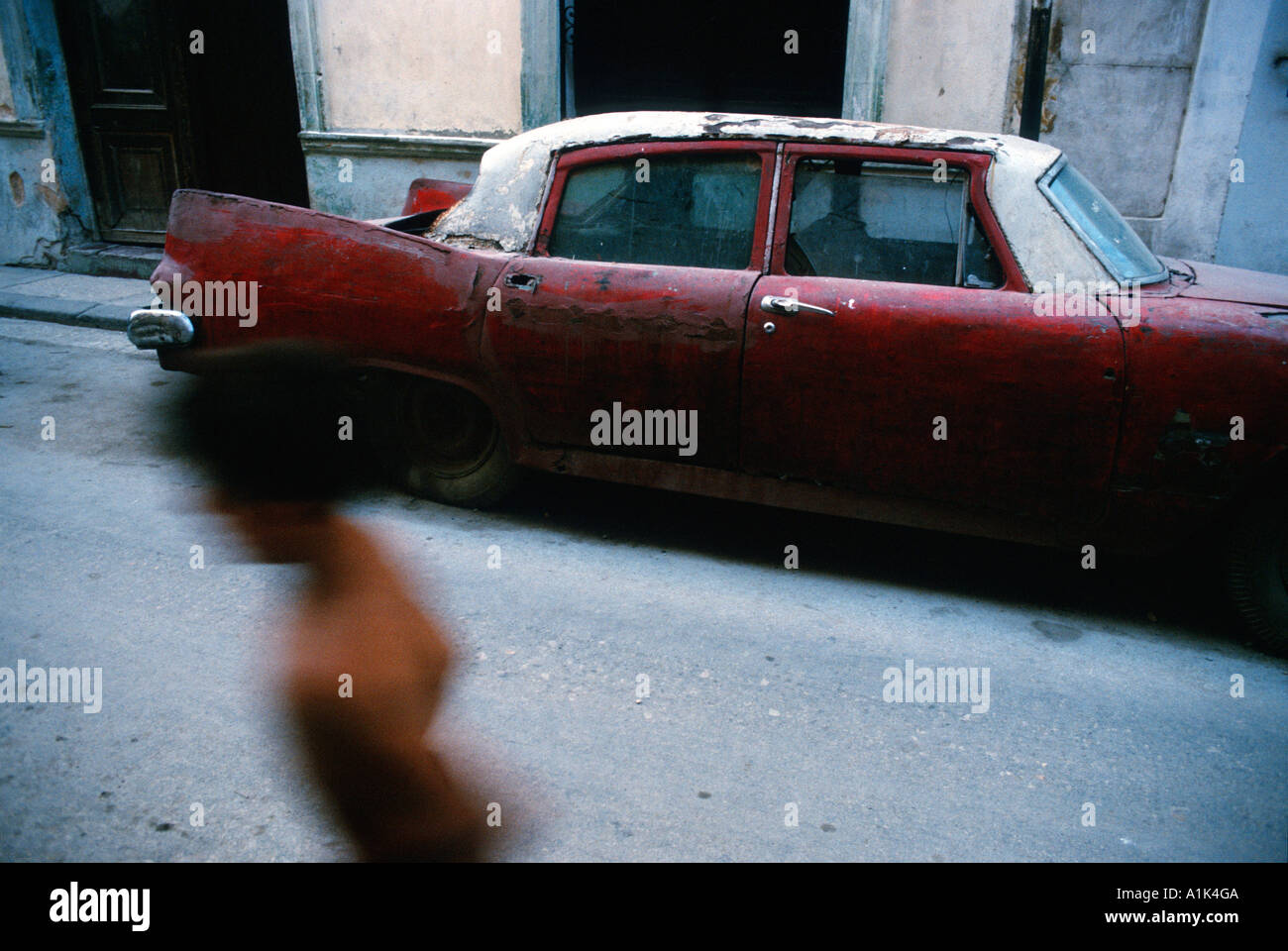 Havana Cuba Street Szene Havanna Vieja Stockfoto