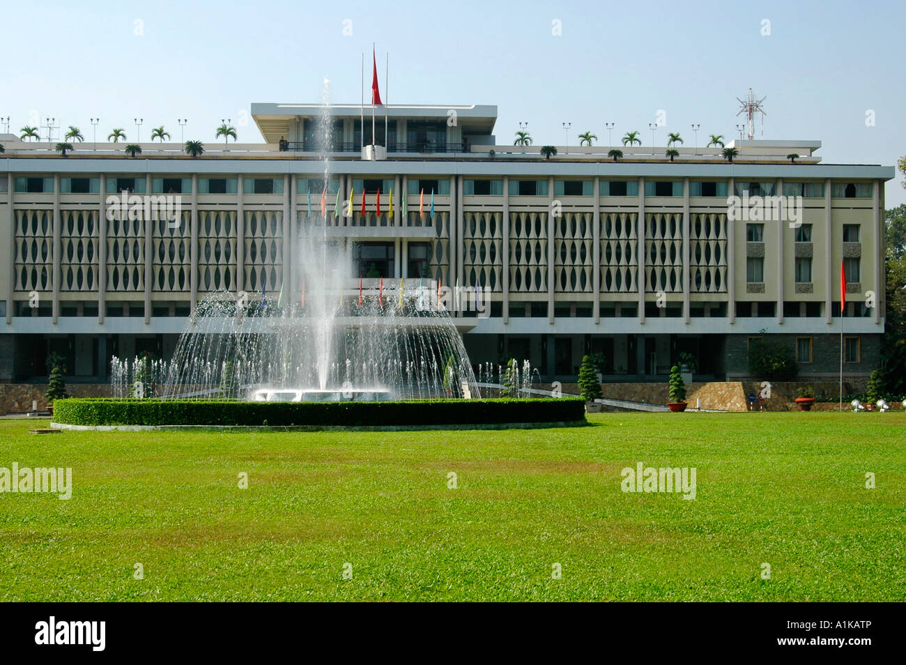 Reuniification Palast, Ho Chi Minh Stadt, Saigon, Vietnam Stockfoto