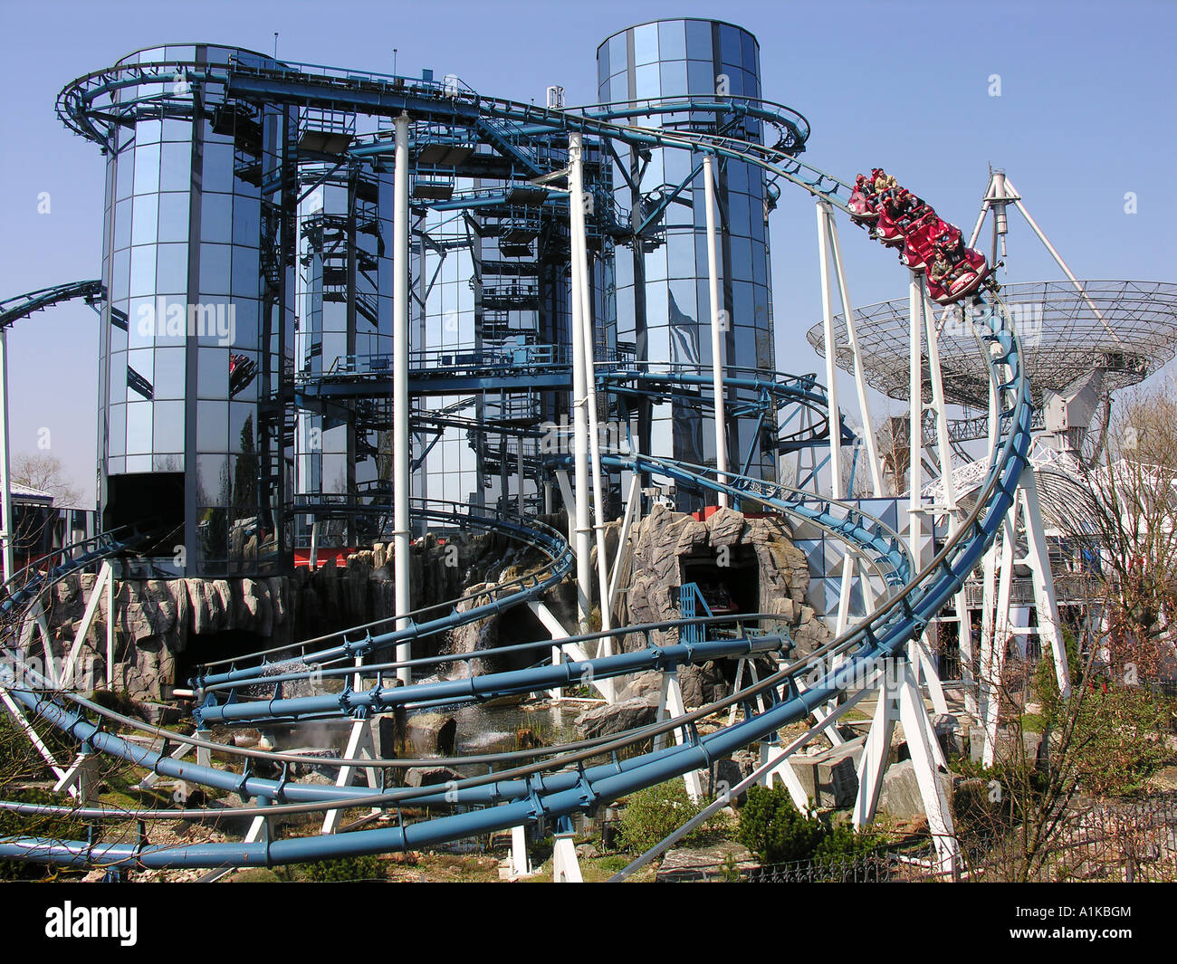 Achterbahn Euromir im Europapark Rust, Baden-Württemberg, Deutschland ...