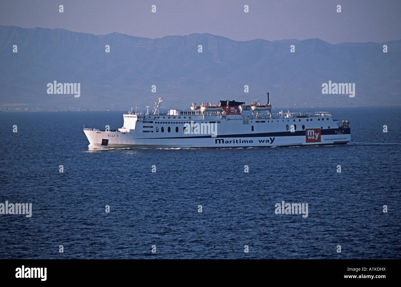 Elli T Maritime Weg Fährverbindungen Italien-Griechenland Stockfoto