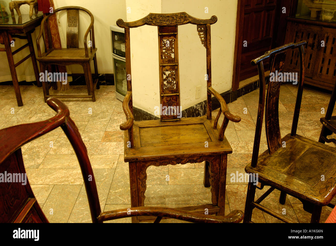Des Beamten Hut Sessel Ming-Dynastie China Stockfoto