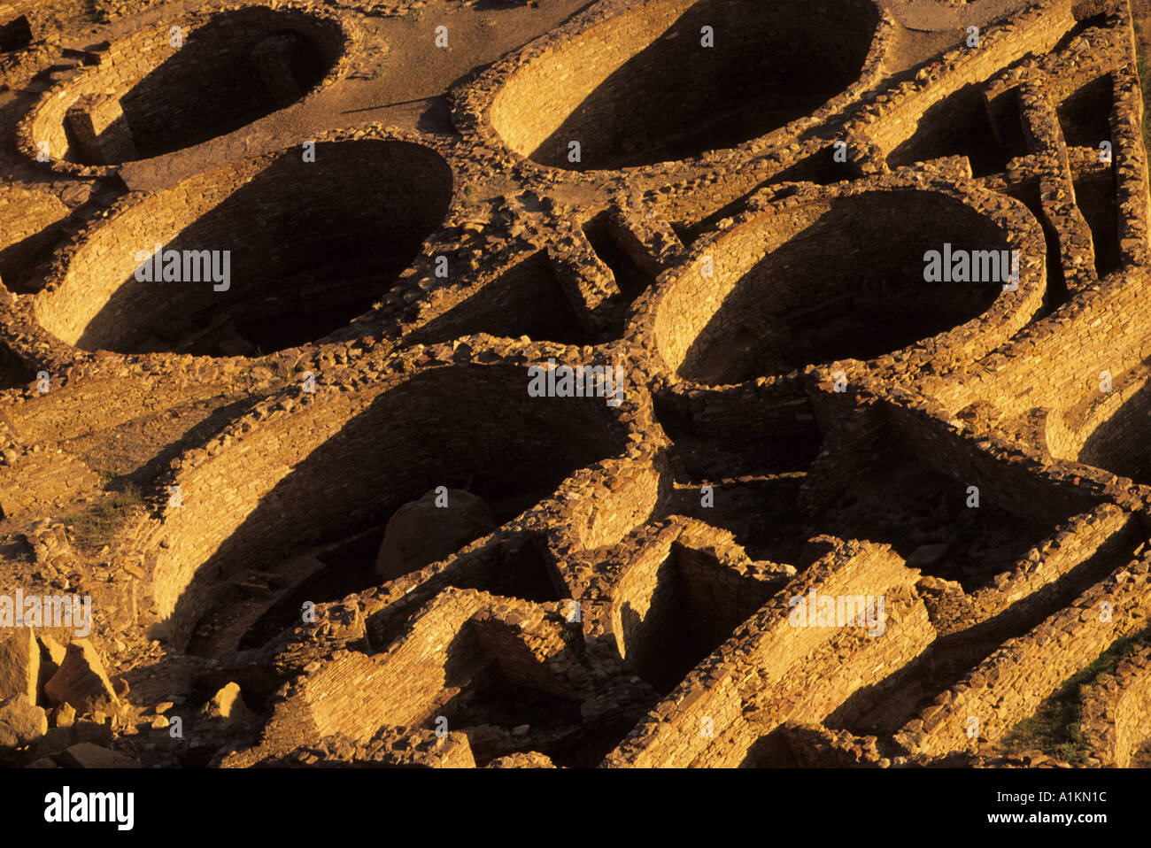 Pueblo Bonito Chaco Canyon New Mexico Stockfoto