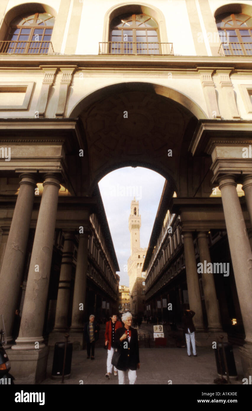 Uffizien-Palazzo Florenz Italien Europa Florenza Stockfoto