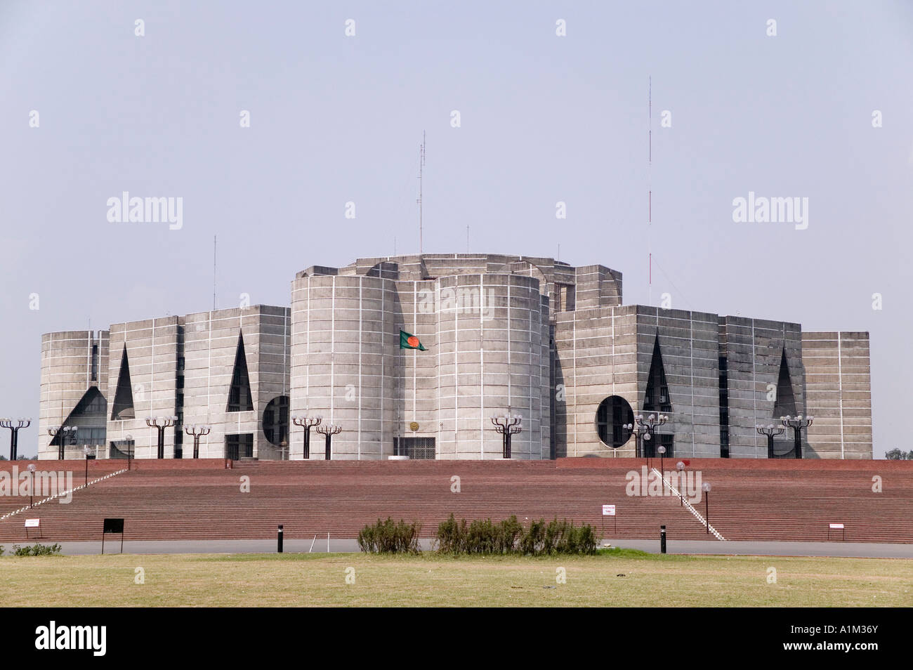 Das nationale Parlamentsgebäude in Dhaka, Bangladesch Stockfoto