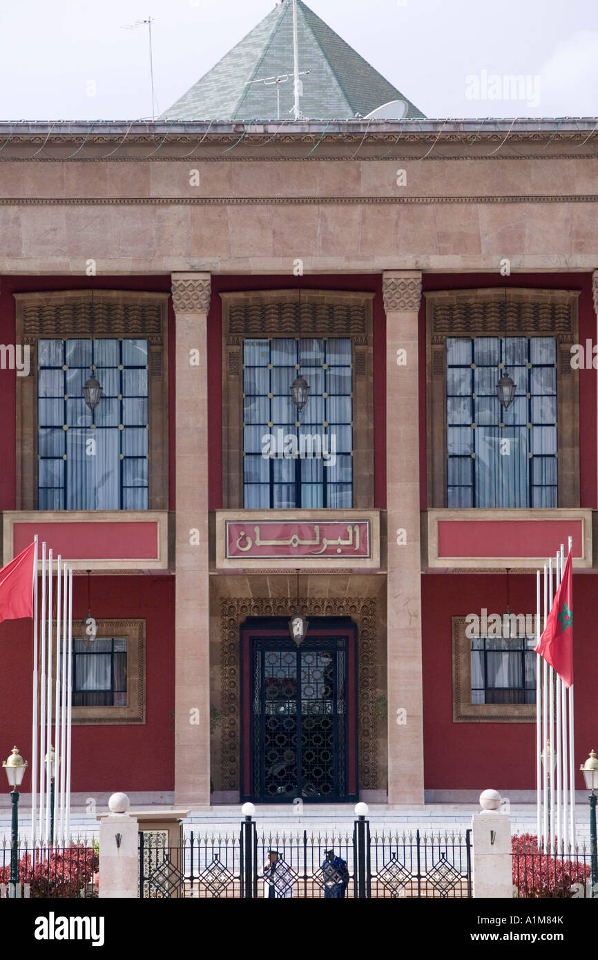 Kammer der Vertreter, Neustadt, Rabat, Marokko Stockfoto