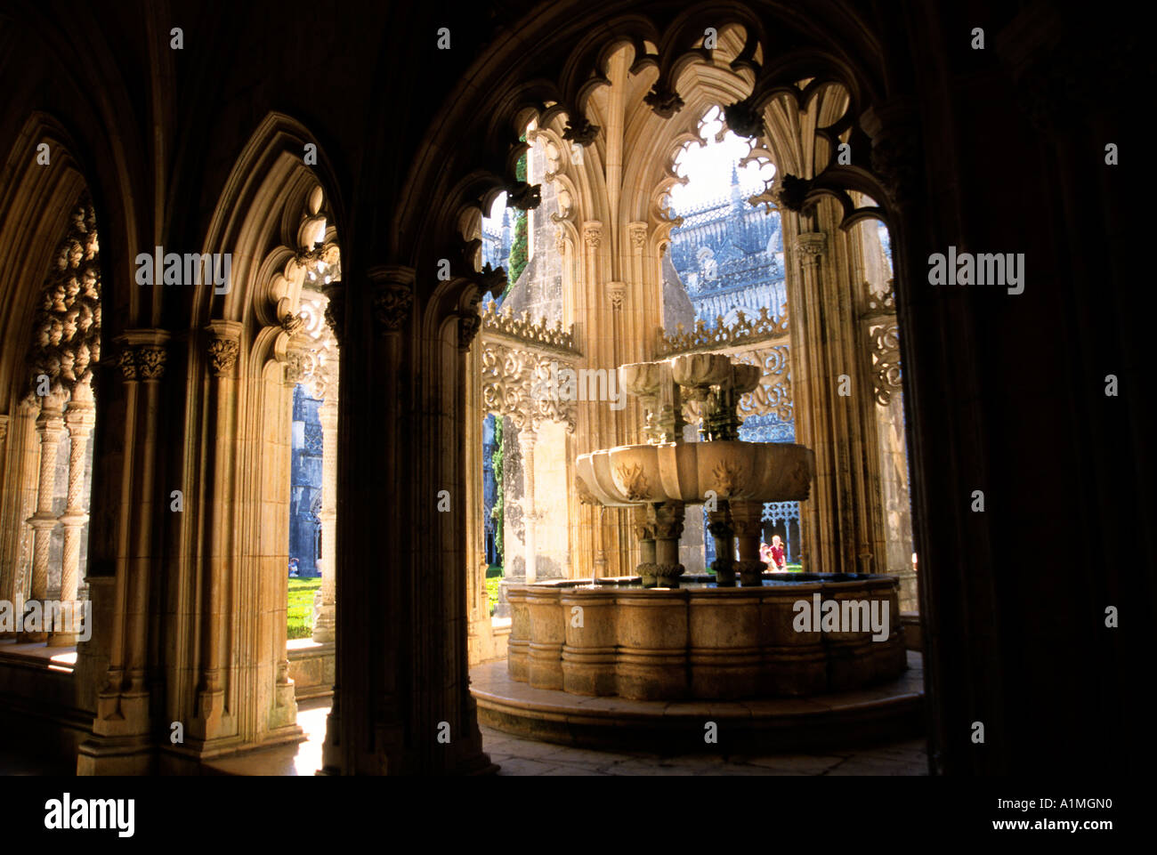 Batalha Mosteiro de Santa Maria da Vitoria Batalha Welterbe Portugal Stockfoto