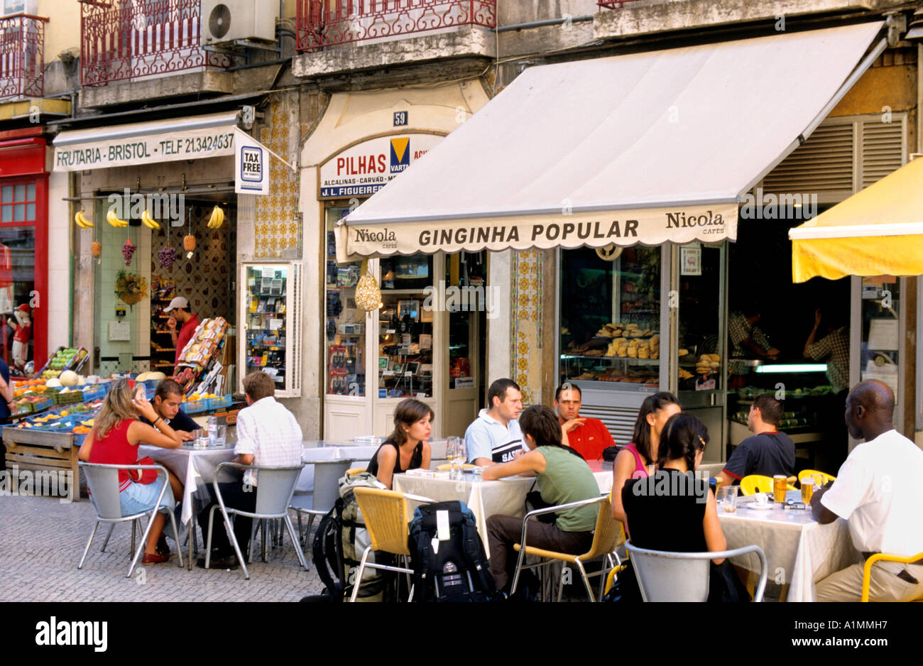 Lissabon Stadt Portugal Portugiesisch Restaurant Bar pub Stockfoto