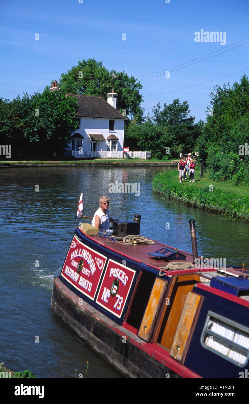 Narrowboat - Grand Union Canal - Tring - Hertfordshire Stockfoto