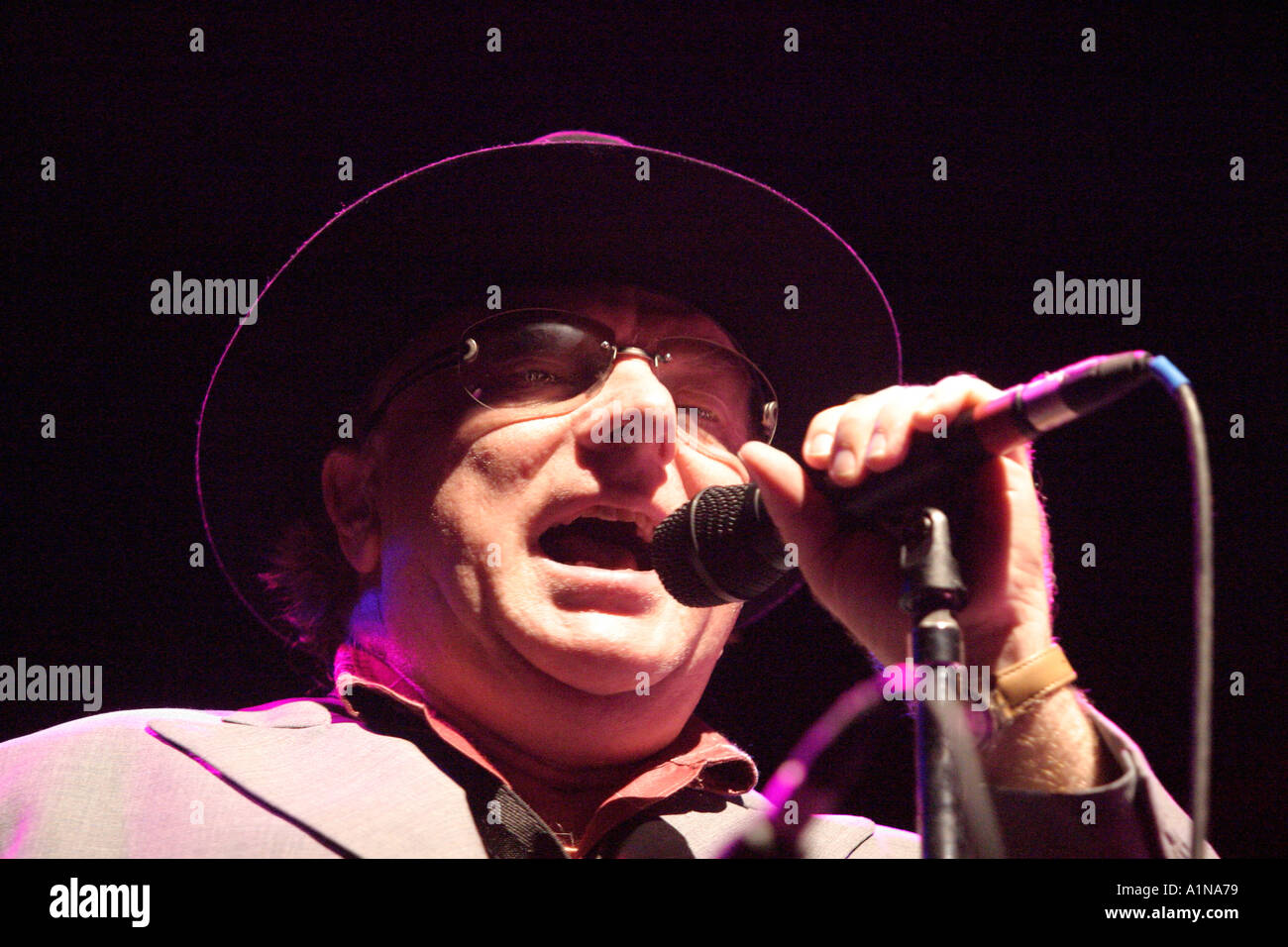Van Morrison der Clyde Auditorium-Glasgow Juni 2004 Stockfoto