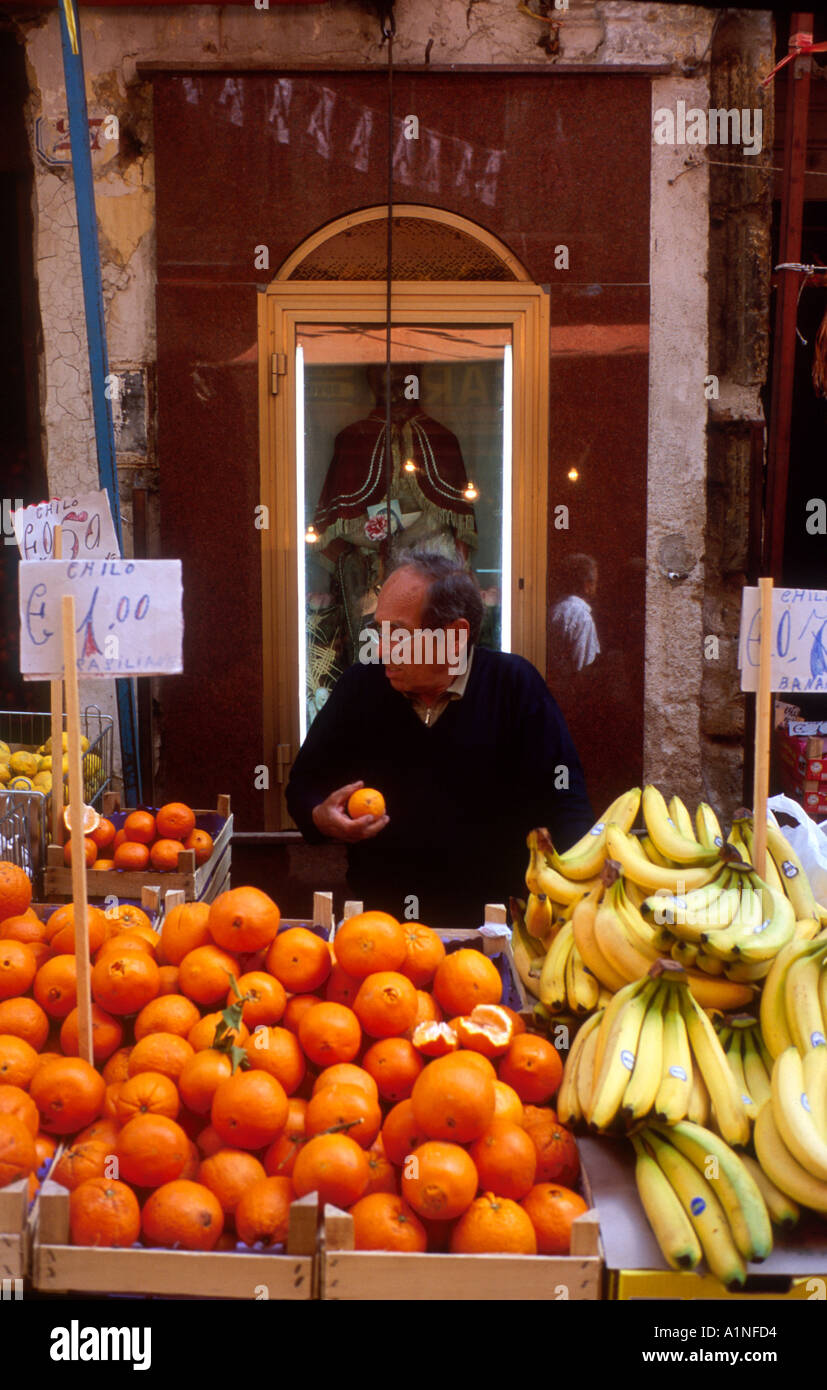 Sizilianisches Marktes Palermo Stockfoto