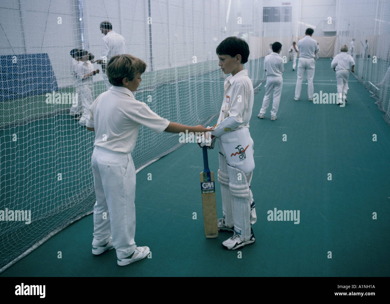 ENGLISCHE CRICKET LORDS CRICKET GROUND Stockfoto