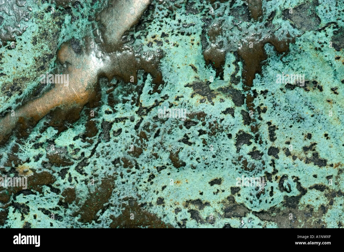 Bronze ornamentale Gestaltung Stockfoto