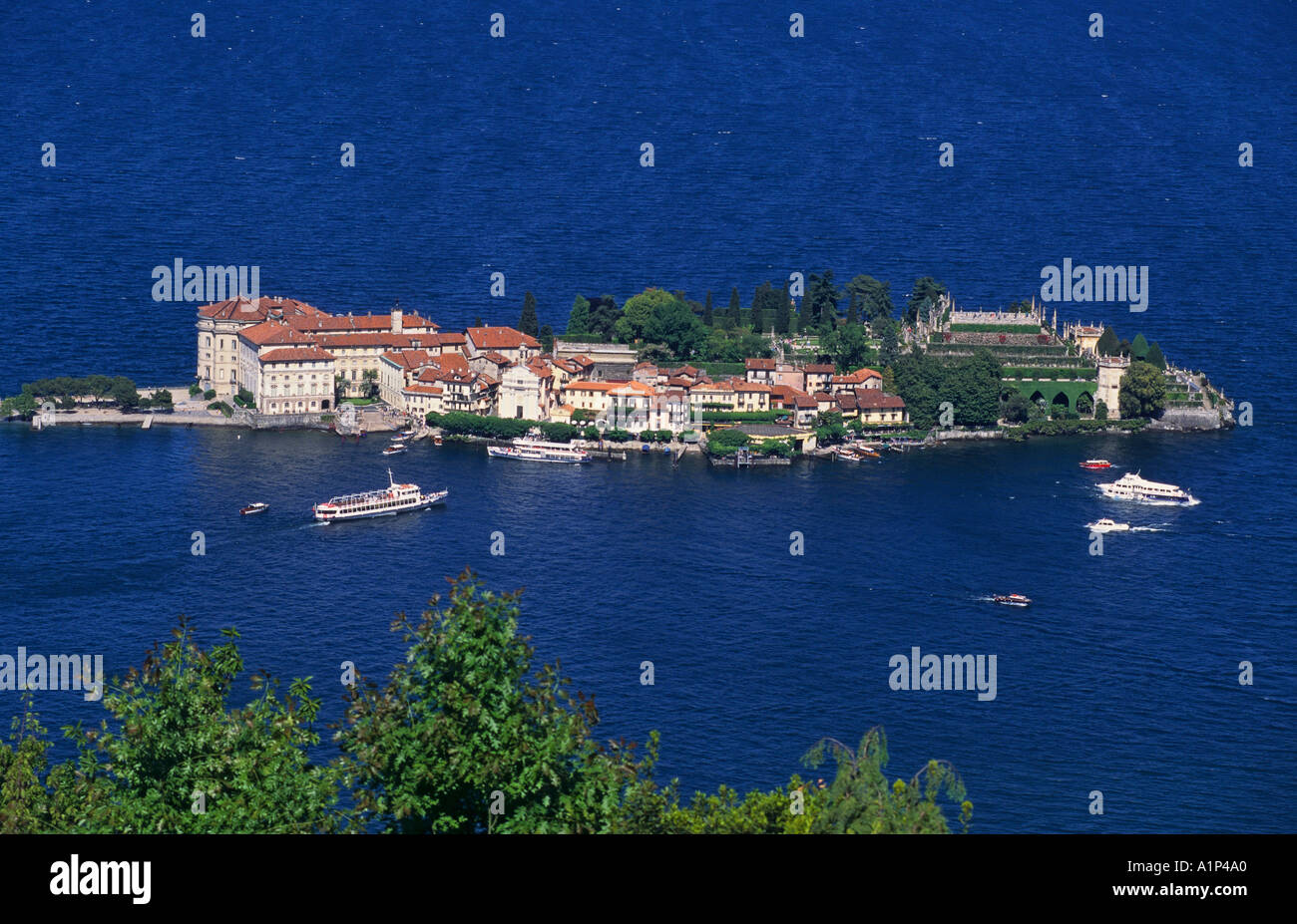 Italien See Maggiore Borromäischen Inseln Isola Bella Stockfoto