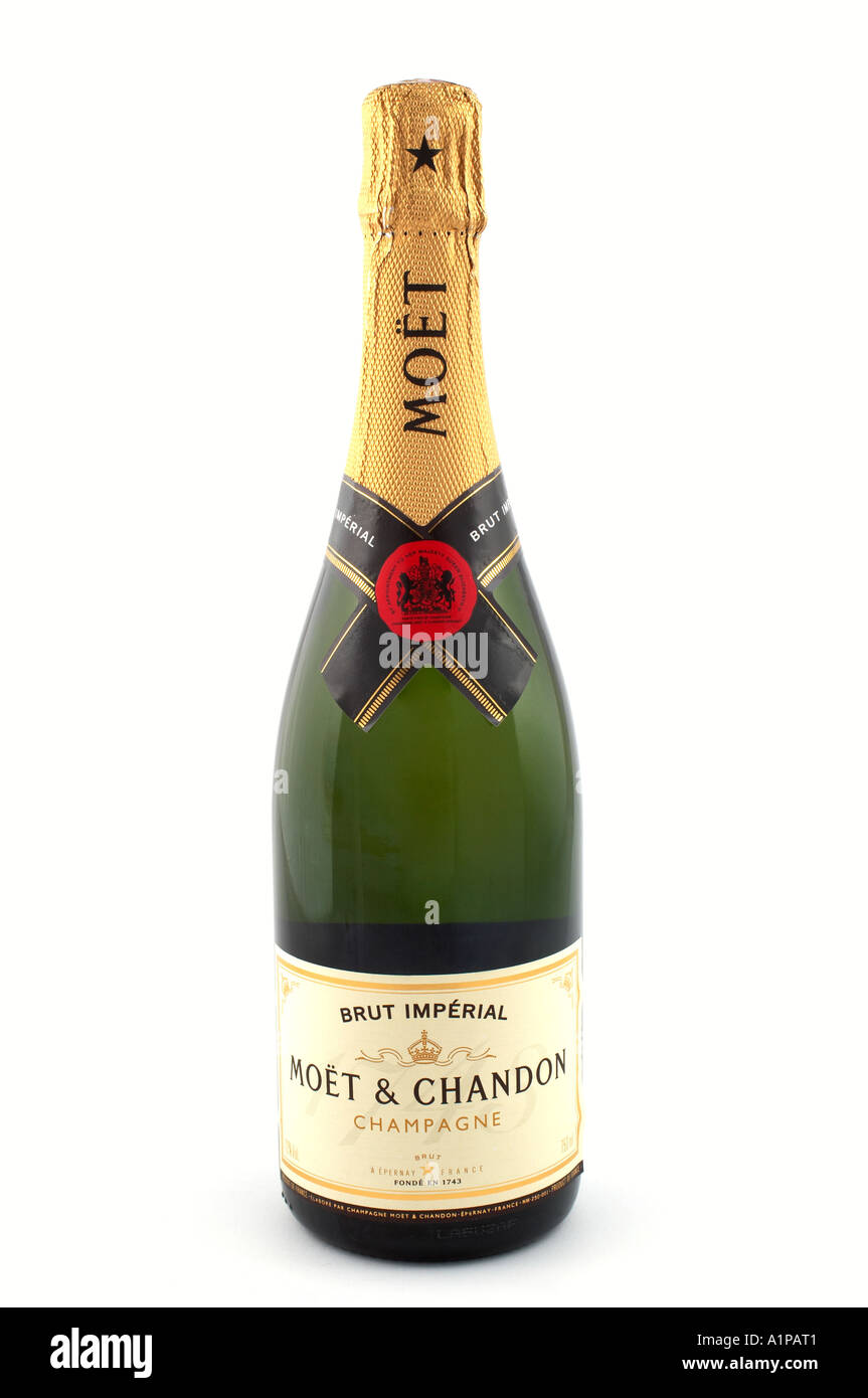 Flasche Champagner Stockfoto