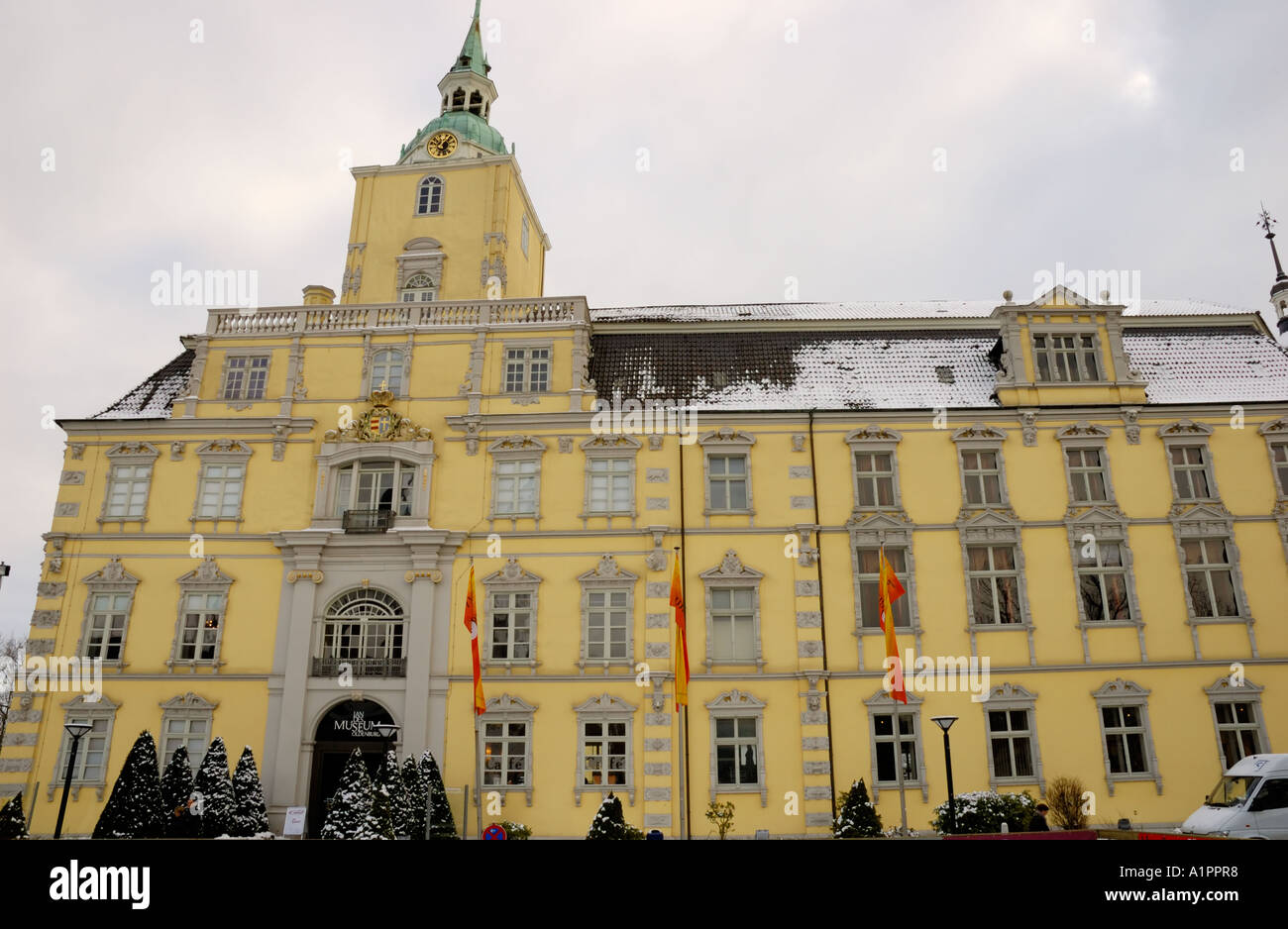 Oldenburger Schloss Burg Dezember 2005 Stockfoto