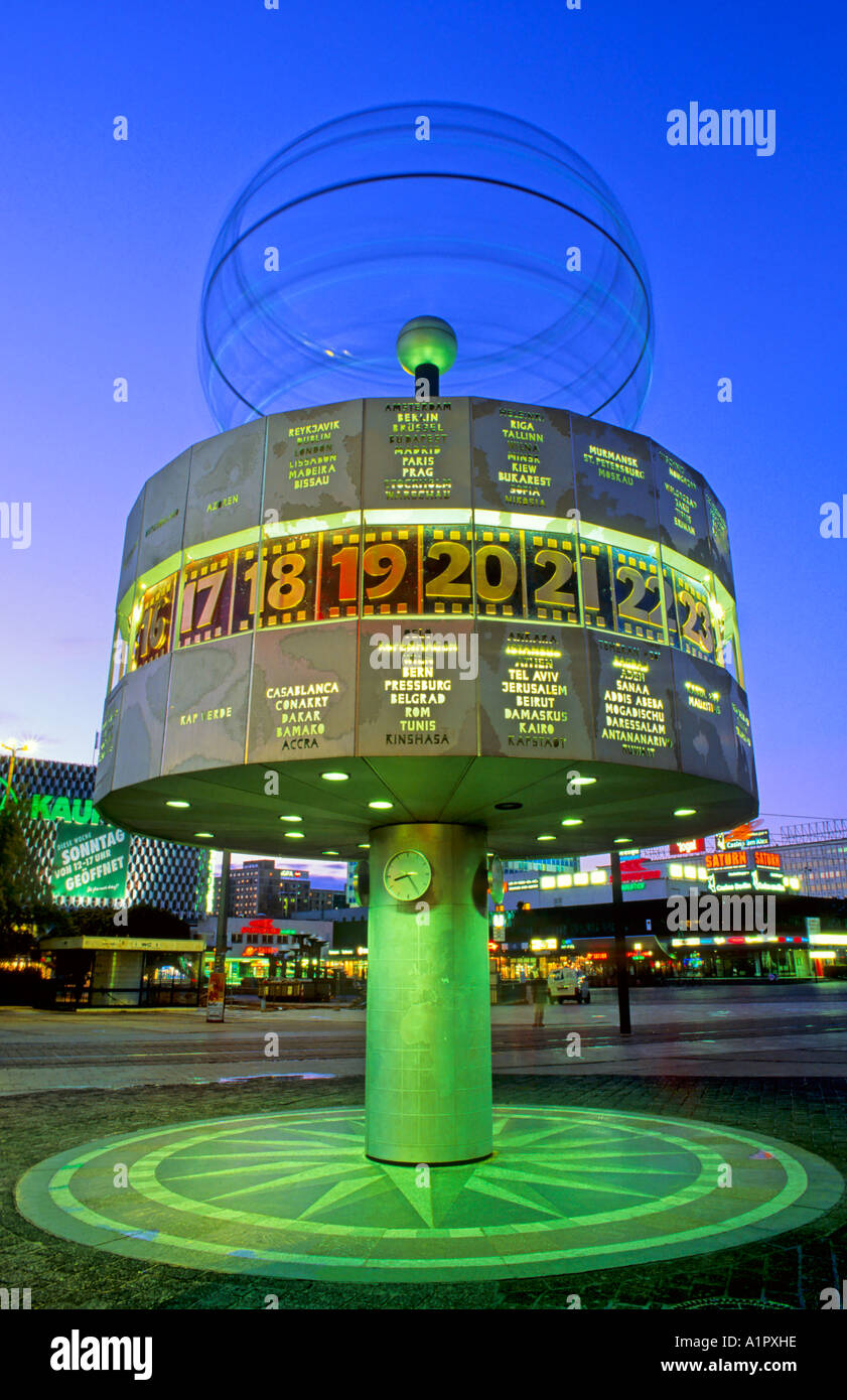 Welt Uhr, Alexanderplatzes, Berlin, Deutschland, Europa Stockfoto
