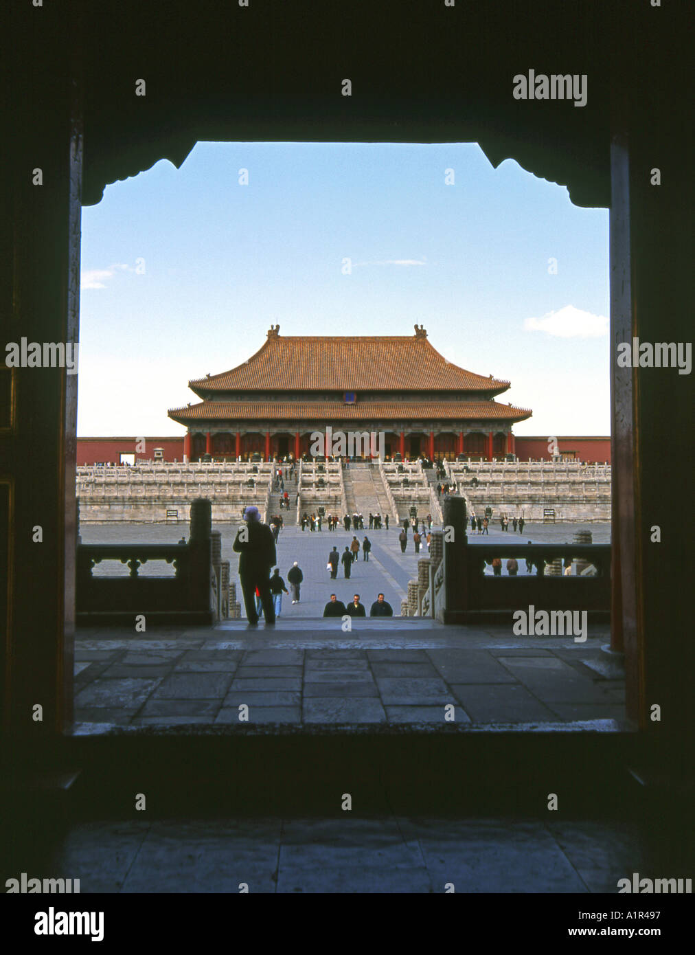 Hall der obersten Harmonie verboten Stadt Kaiserpalast UNESCO World Heritage Website Beijing Peking China asiatische Asia Stockfoto