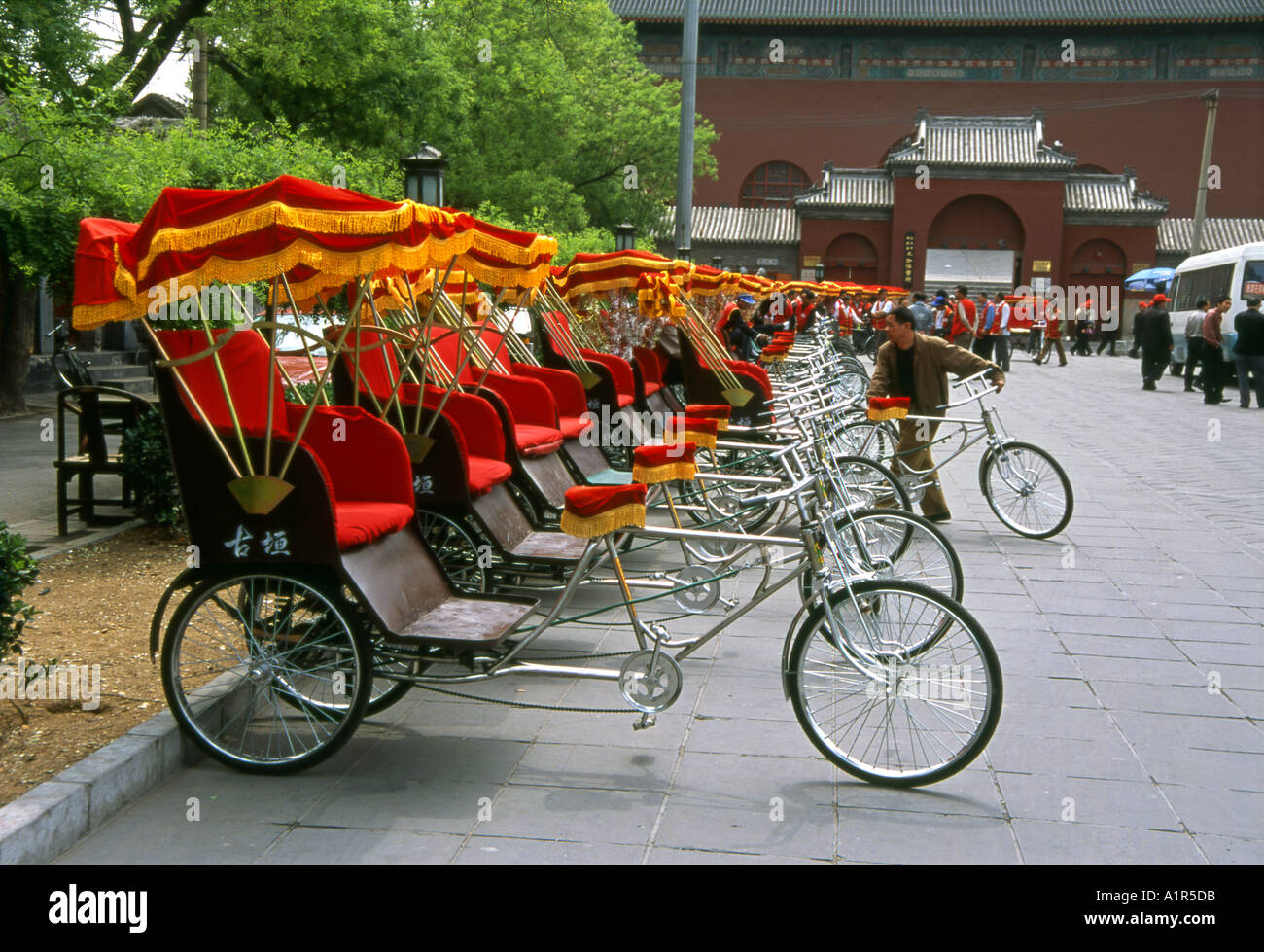 Bell & Drum Towers Beijing Peking China Chinesisch asiatische asiatische Asien Stockfoto