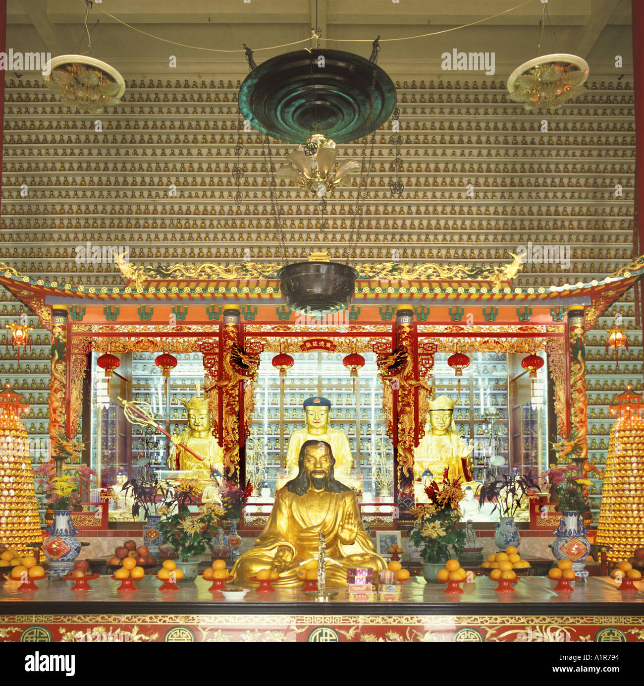 10 000 Buddha Tempel Hong Kong Stockfoto