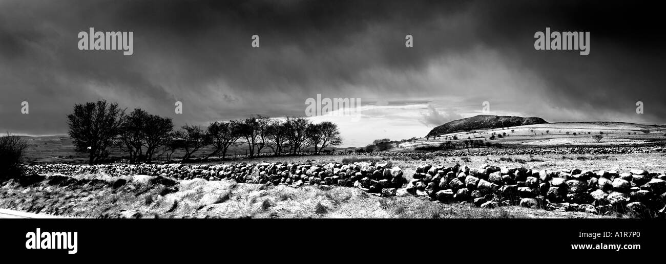 Slemish Schnee, Co.Antrim, Nordirland Stockfoto