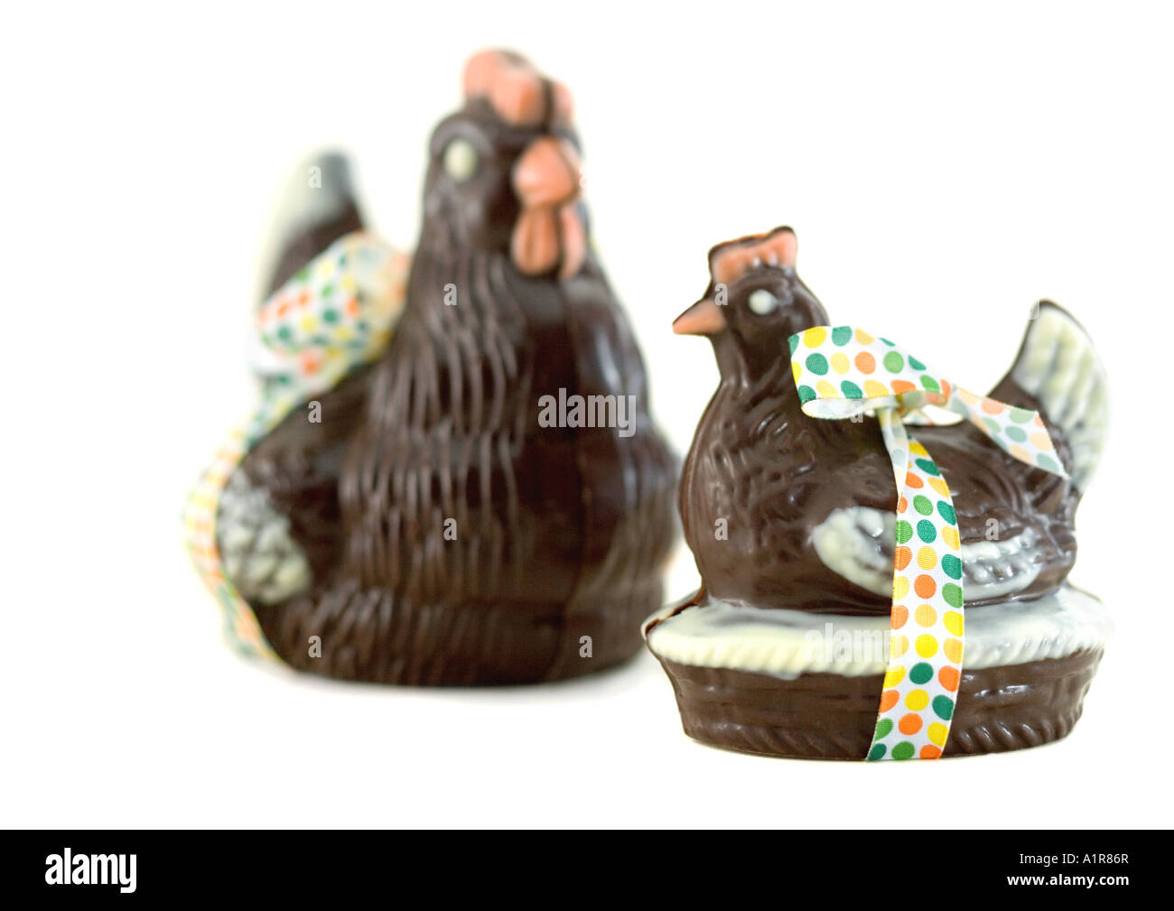 Schokolade Hühner Stockfoto