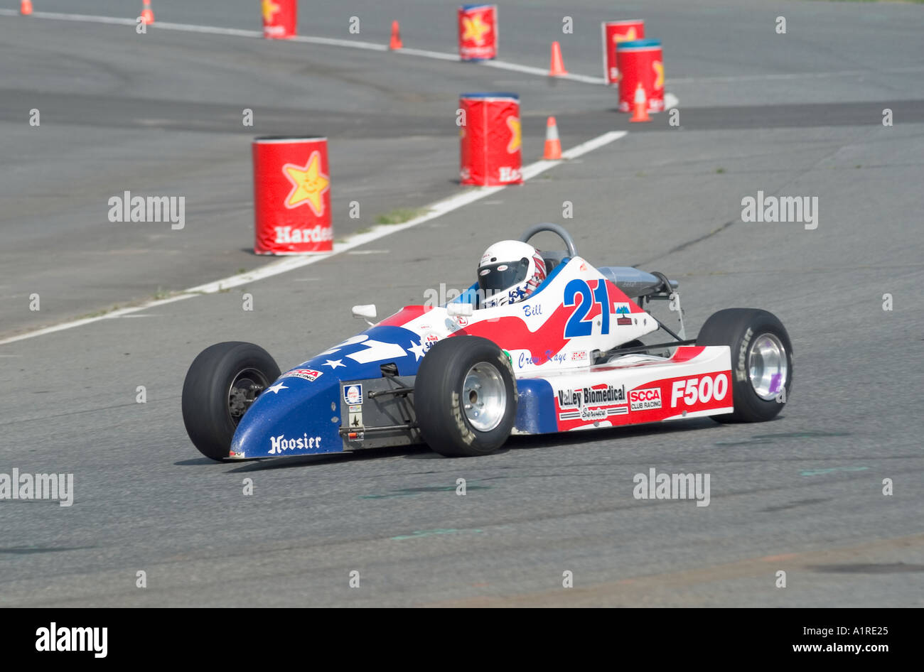 Patriotische Rennwagen Stockfoto