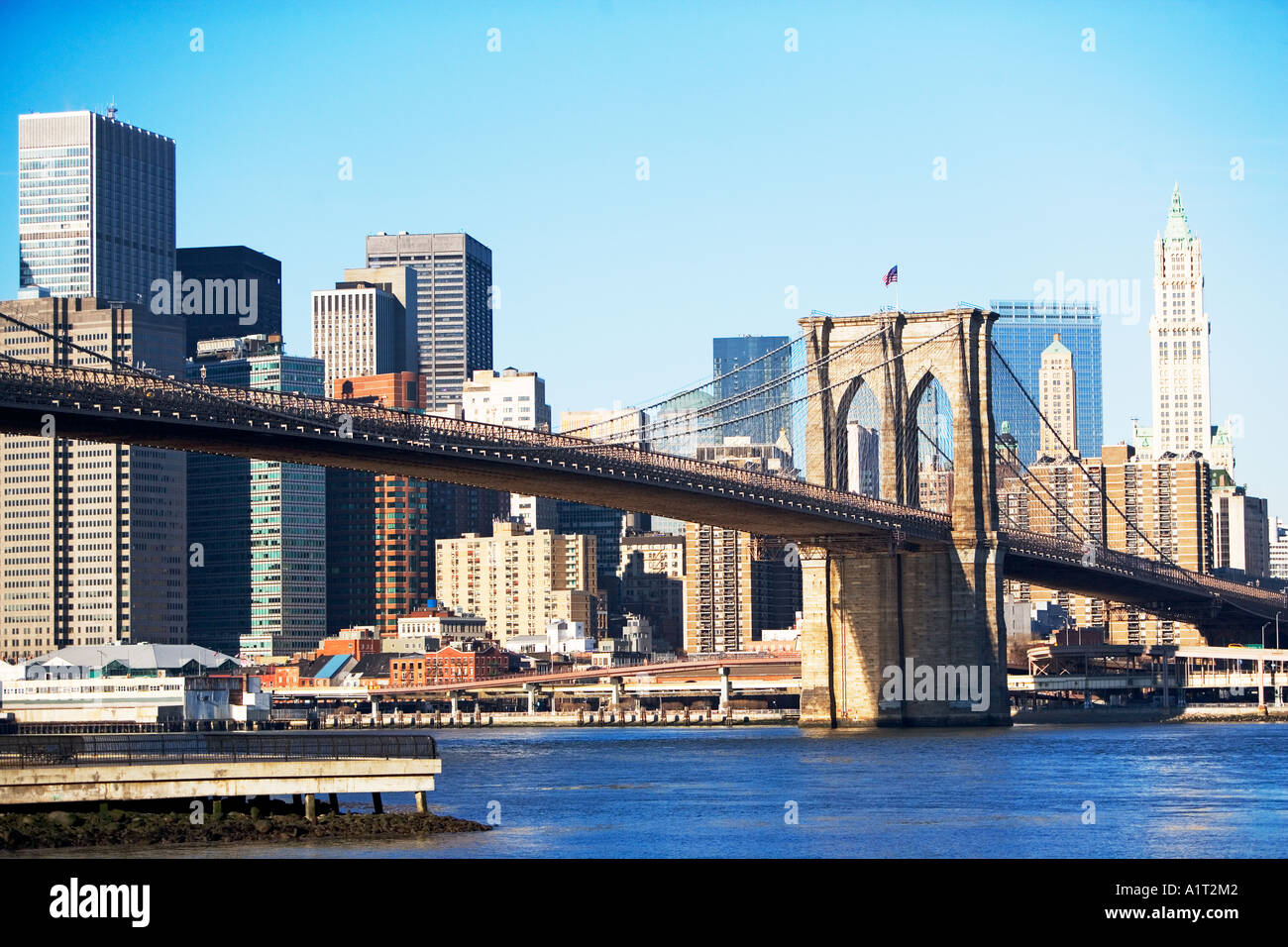 BROOKLYN BRIDGE, NEW YORK CITY Stockfoto